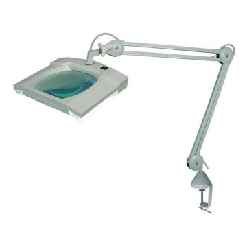 Настільна LED лампа з лупою та затискачем LED/5W/230V