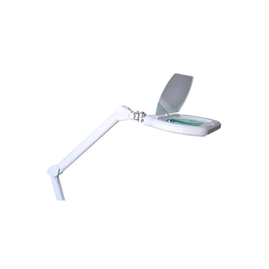 Настільна LED лампа з лупою з регулюванням яскравості LED/12W/230V білий
