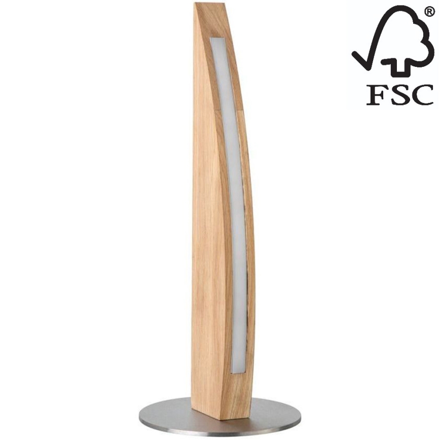 Настільна LED лампа з регулюванням яскравості DUBAI LED/4W/230V дуб – FSC сертифіковано
