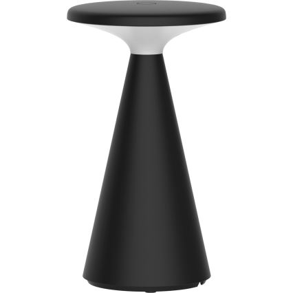 LED Сенсорна вулична настільна лампа з регулюванням яскравості PAROS LED/1,8W/5V USB 1800 mAh IP44 чорний