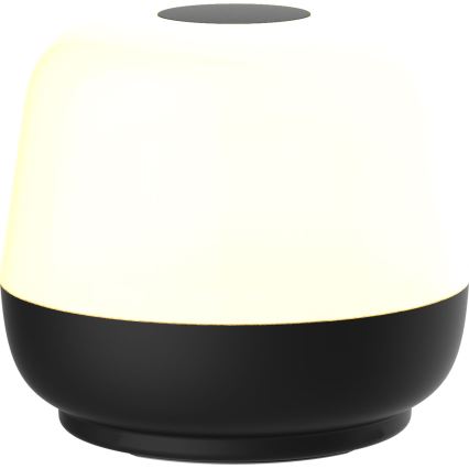 LED Сенсорна вулична настільна лампа з регулюванням яскравості SAMBA LED/1,2W/5V USB 1200 mAh IP44 чорний