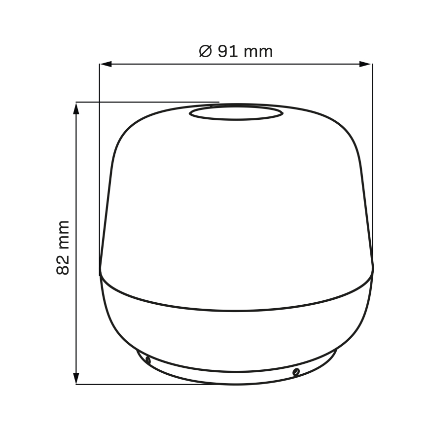 LED Сенсорна вулична настільна лампа з регулюванням яскравості SAMBA LED/1,2W/5V USB 1200 mAh IP44 чорний