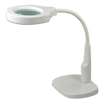 Настільна LED лампа з регулюванням яскравості з біфокальною лінзою LED/6W/230V 6000-7000K білий