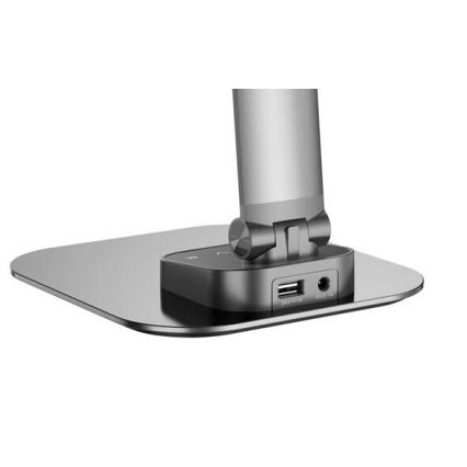 Настільна LED лампа з регулюванням яскравості з USB LED/7,5W/230V 3000K/4000K/5500K антрацит