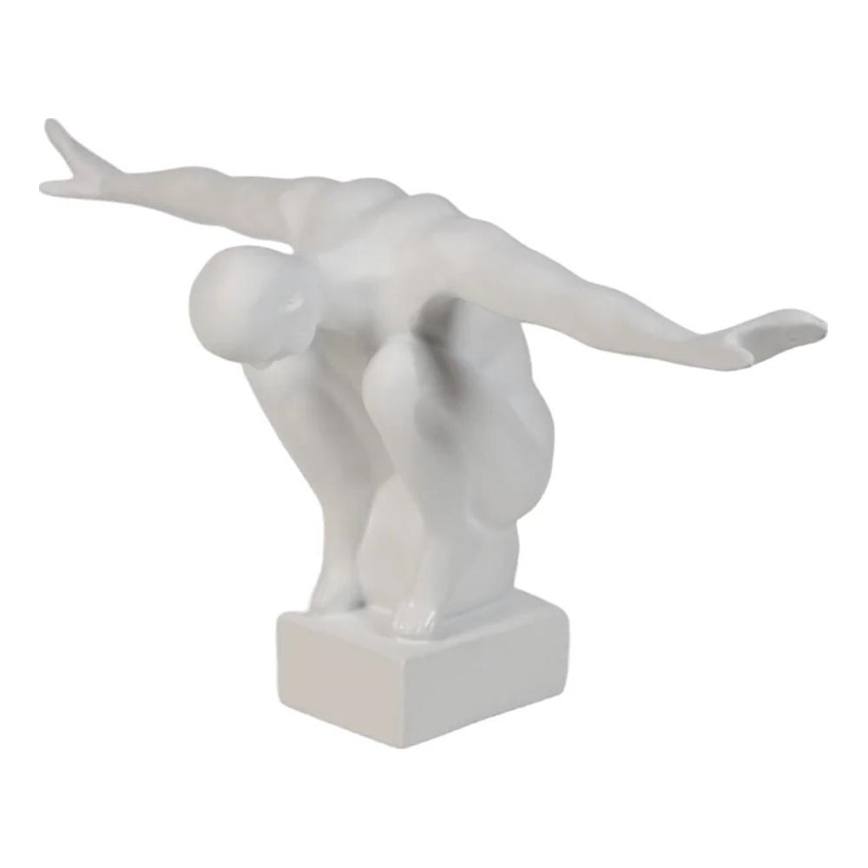 Настільна прикраса 19,5x16x38,5 см смола/біла