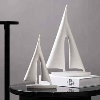 Настільна прикраса 21 см смола/біла