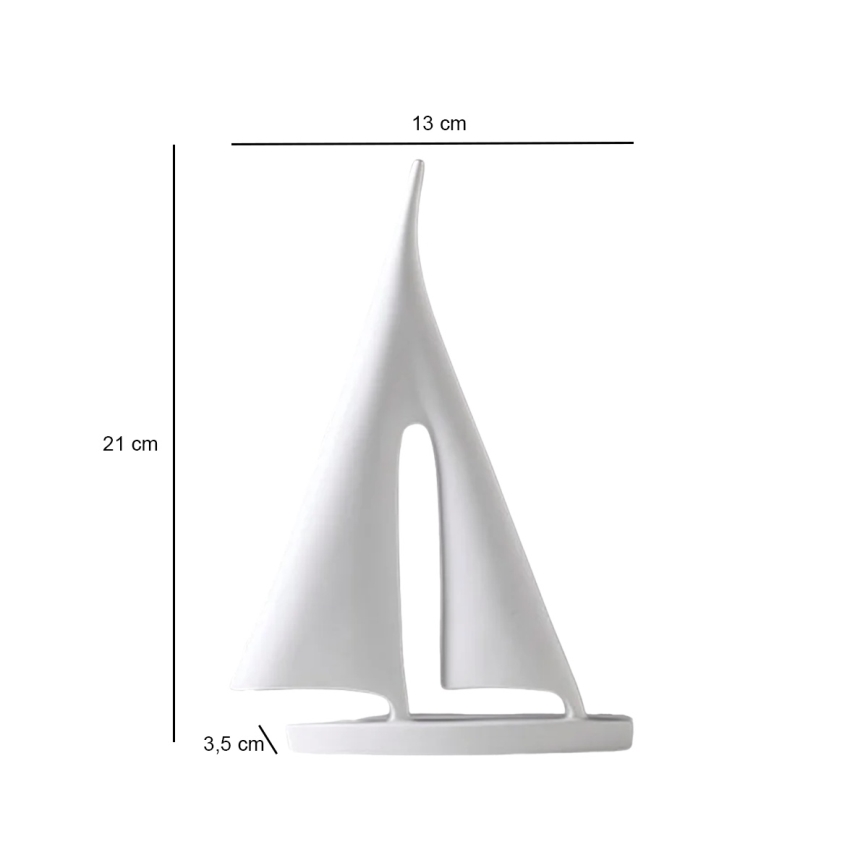 Настільна прикраса 21 см смола/біла