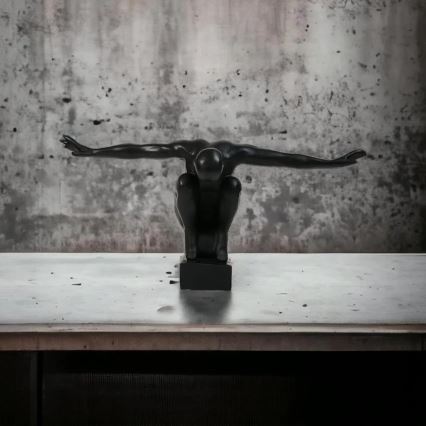 Настільна прикраса 25x41x20 см смола/чорний