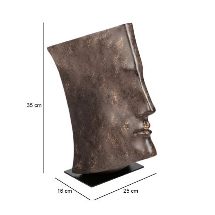 Настільна прикраса 29×25×17 см, зі смоли з мідним відтінком