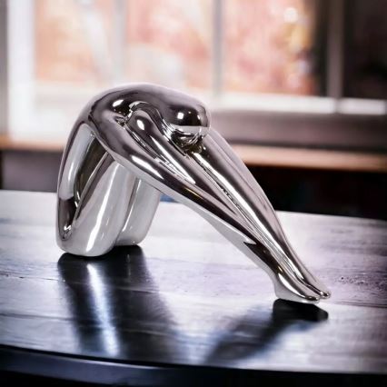 Настільна прикраса 31x21x17 см смола/глянцевий хром