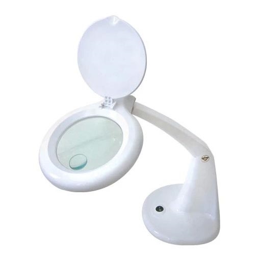 Настільна світлодіодна лампа з лупою LED/6,5W/230V біла