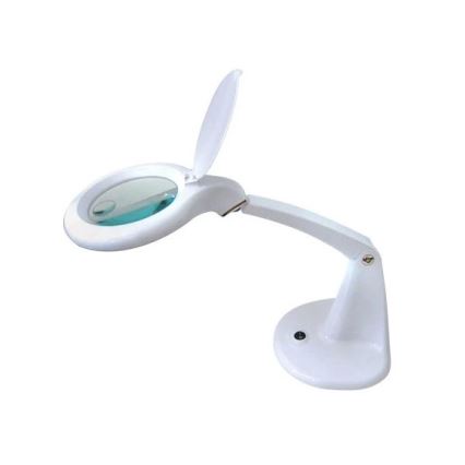 Настільна світлодіодна лампа з лупою LED/6,5W/230V біла