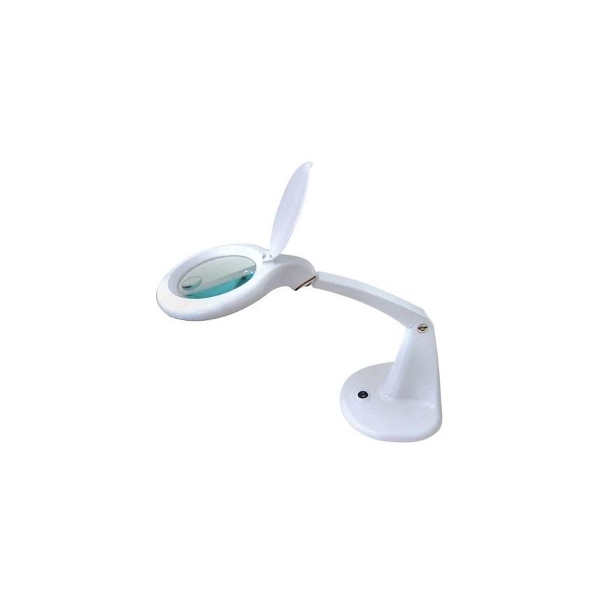 Настільна світлодіодна лампа з лупою LED/6,5W/230V біла