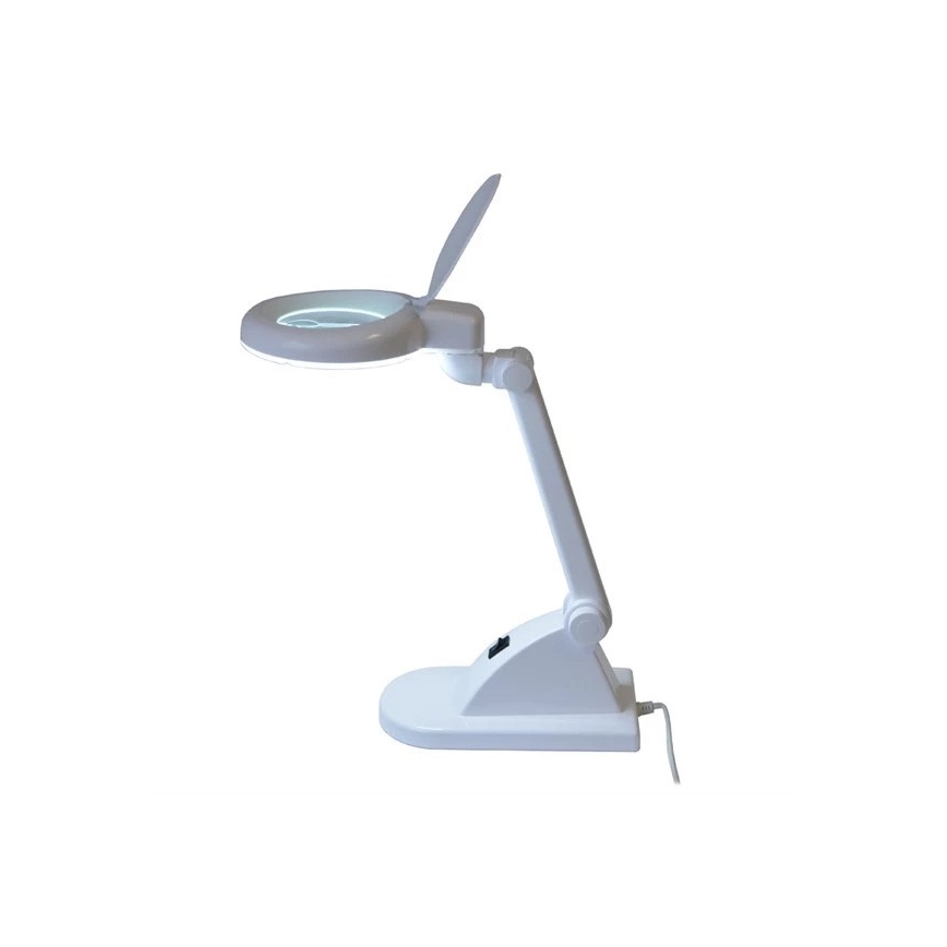 Настільна світлодіодна лампа з лупою LED/6W/230V біла