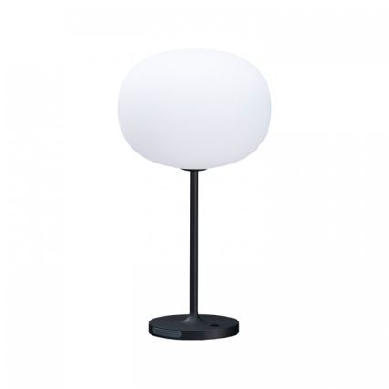 LED затемнювана акумуляторна зовнішня настільна лампа VENEZIA LED/2W/5V 2700K IP54 4000 mAh чорна
