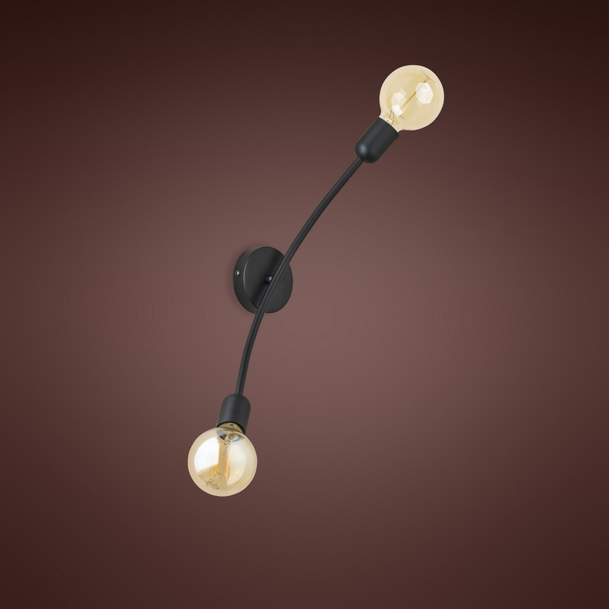 Настільний світильник HELIX 2xE27/60W/230V чорний