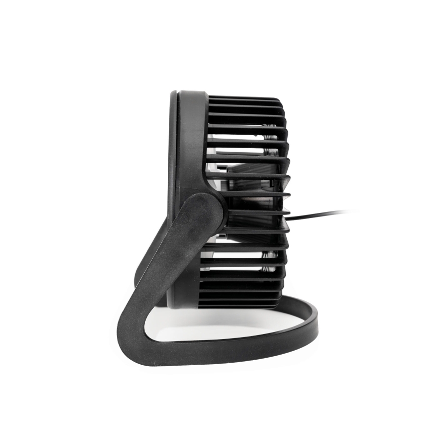 Настільний вентилятор USB діаметром 15 см чорний