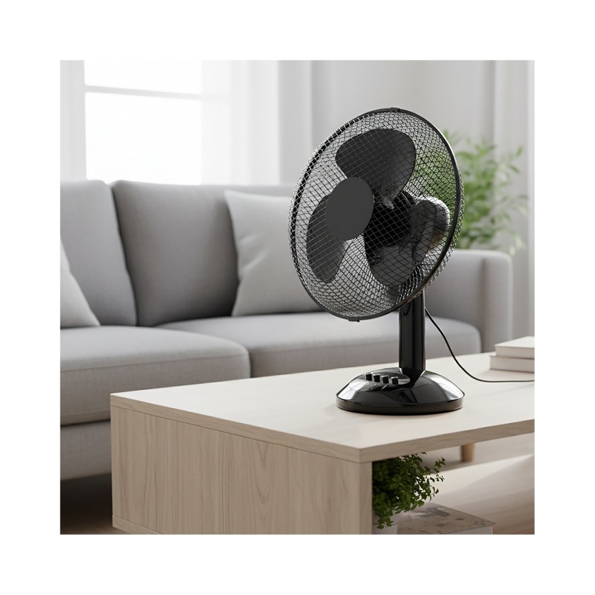Настільний вентилятор VIENTO 40 Вт/230 В чорний
