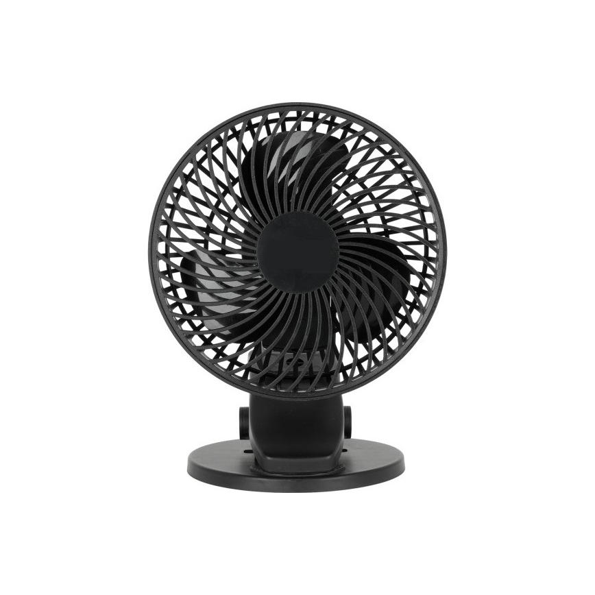 Настільний вентилятор з кліпсою VIENTO 6W/5V 2000 mAh чорний