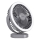 Настільний вентилятор з LED підсвіткою, акумуляторний, LED/3W/5V USB, 2400 мАг, сірий