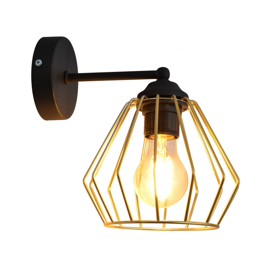 Настінна лампа AGAT 1xE27/15W/230V золотий/чорний