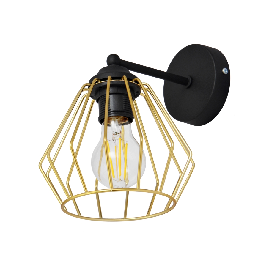 Настінна лампа AGAT 1xE27/15W/230V золотий/чорний