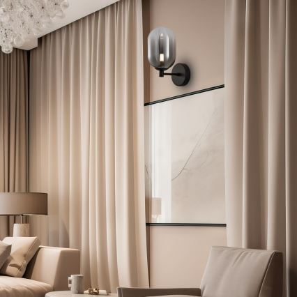 Настінна лампа ALIAS 1xG9/8W/230V чорний/сірий