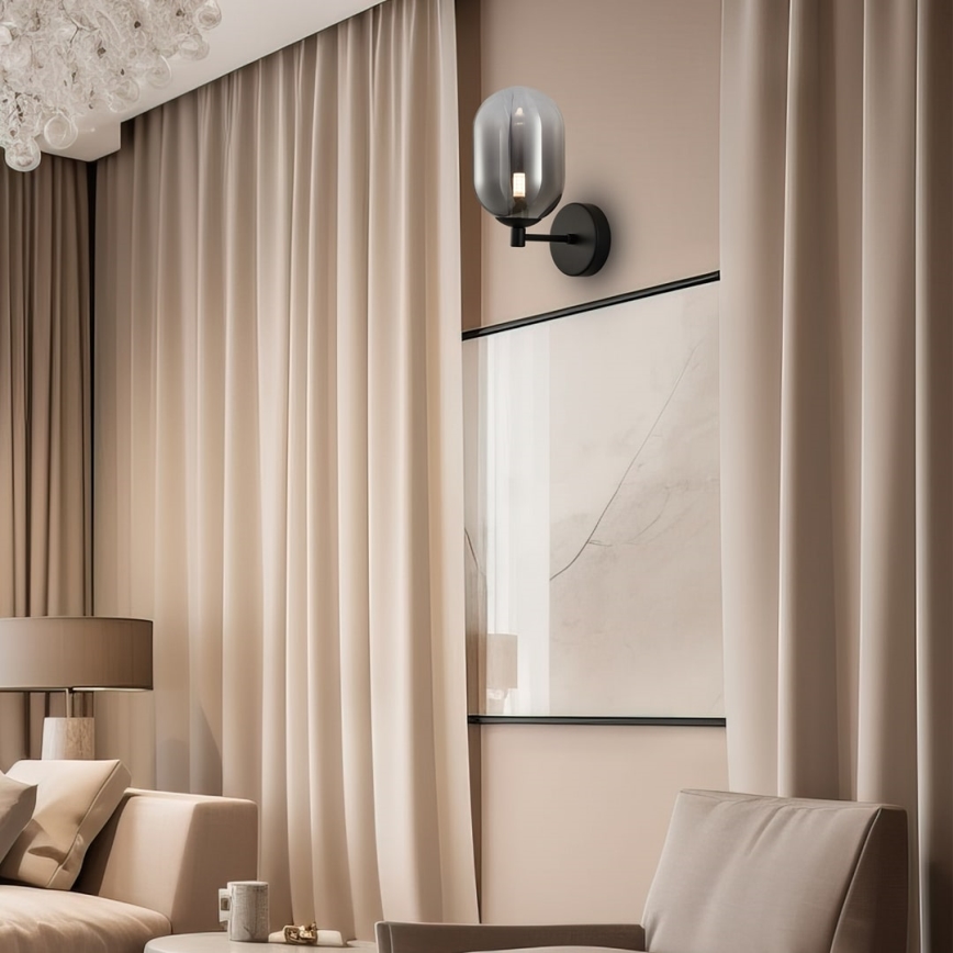 Настінна лампа ALIAS 1xG9/8W/230V чорний/сірий