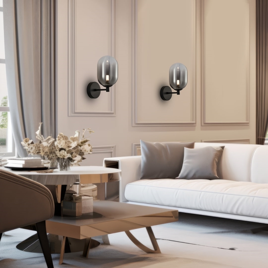 Настінна лампа ALIAS 1xG9/8W/230V чорний/сірий