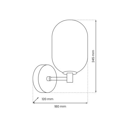 Настінна лампа ALIAS 1xG9/8W/230V золотий