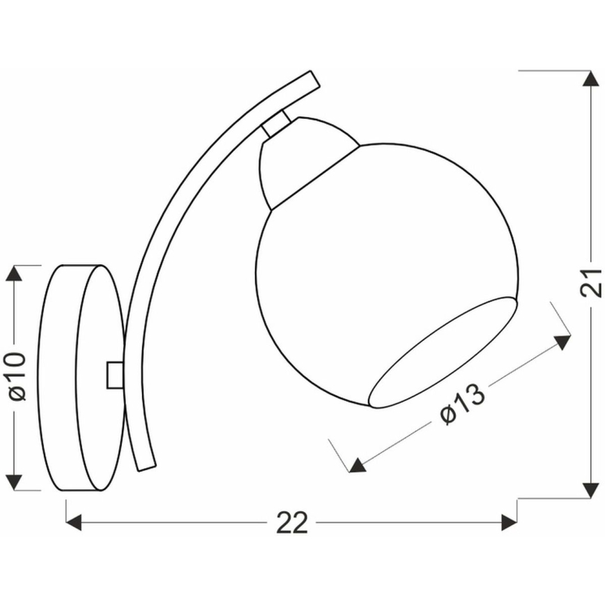 Настінна лампа AMOS 1xE27/40W/230V золотий
