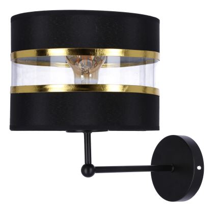 Настінна лампа ANDY 1xE27/40W/230V чорний/золотий