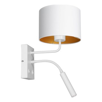 Настінна лампа ARDEN 1xE27/60W+1xG9/8W/230V біла/золота