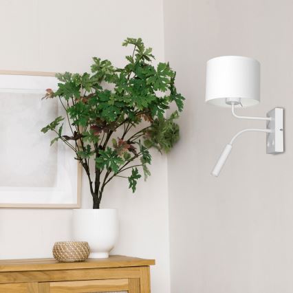 Настінна лампа ARDEN 1xE27/60W+1xG9/8W/230V білий