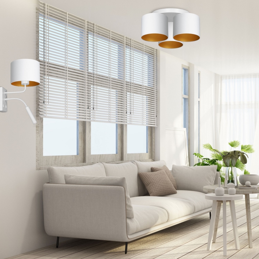 Настінна лампа ARDEN 1xE27/60W+1xG9/8W/230V білий/золотий