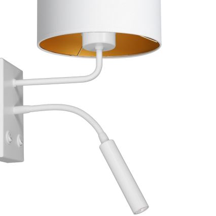 Настінна лампа ARDEN 1xE27/60W+1xG9/8W/230V білий/золотий