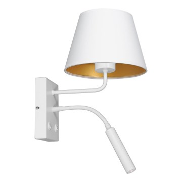 Настінна лампа ARDEN 1xE27/60W+1xG9/8W/230V білий/золотий