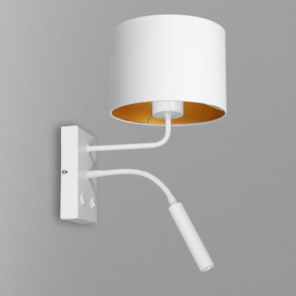Настінна лампа ARDEN 1xE27/60W+1xG9/8W/230V біла/золота