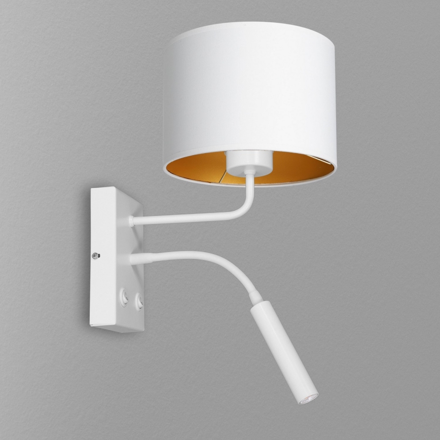 Настінна лампа ARDEN 1xE27/60W+1xG9/8W/230V біла/золота