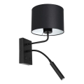 Настінна лампа ARDEN 1xE27/60W+1xG9/8W/230V чорний/білий
