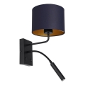 Настінна лампа ARDEN 1xE27/60W+1xG9/8W/230V синій