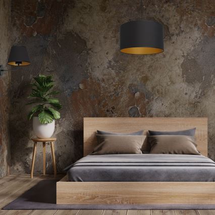 Настінна лампа ARDEN 1xE27/60W/230V чорна/золота