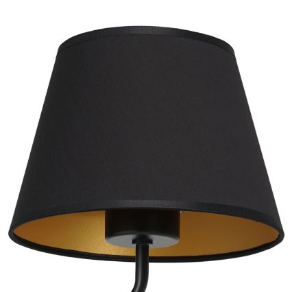 Настінна лампа ARDEN 1xE27/60W/230V чорний/золотий