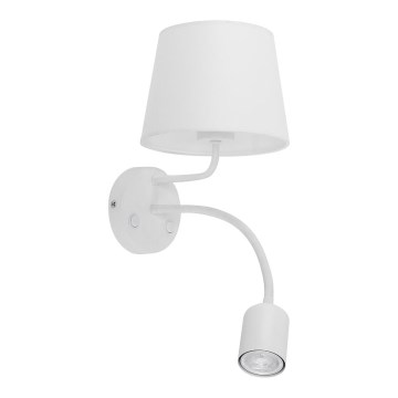Настінна лампа (бра) MAJA 1xE27/15W/230V + 1xGU10/10W/230V білий