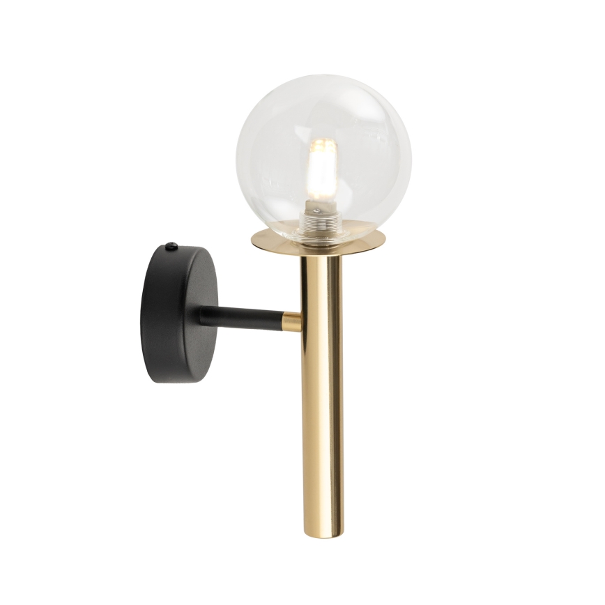 Настінна лампа DAISY 1xG9/12W/230V золотий/чорний/прозорий