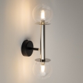 Настінна лампа DAISY 2xG9/12W/230V глянцевий хром/чорний/прозорий