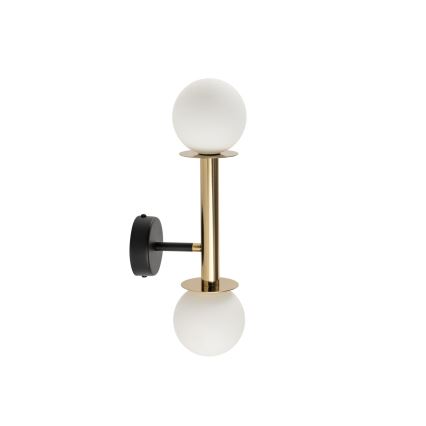 Настінна лампа DAISY 2xG9/12W/230V золотий/чорний/білий