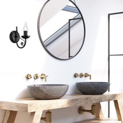 Настінна лампа DONATO 1xE14/40W/230V чорний