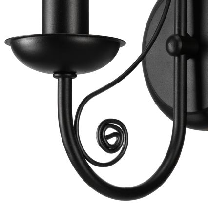 Настінна лампа DONATO 1xE14/40W/230V чорний