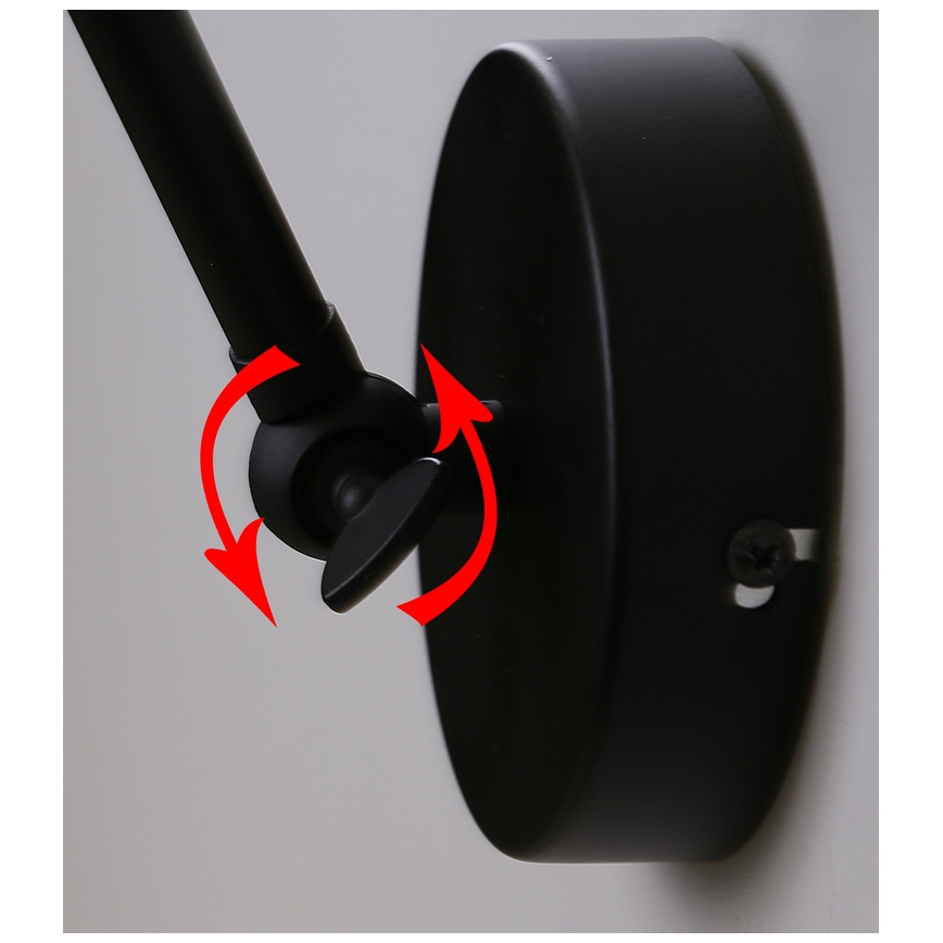 Настінна лампа FUNDO 1xE27/40W/230V чорна/золота